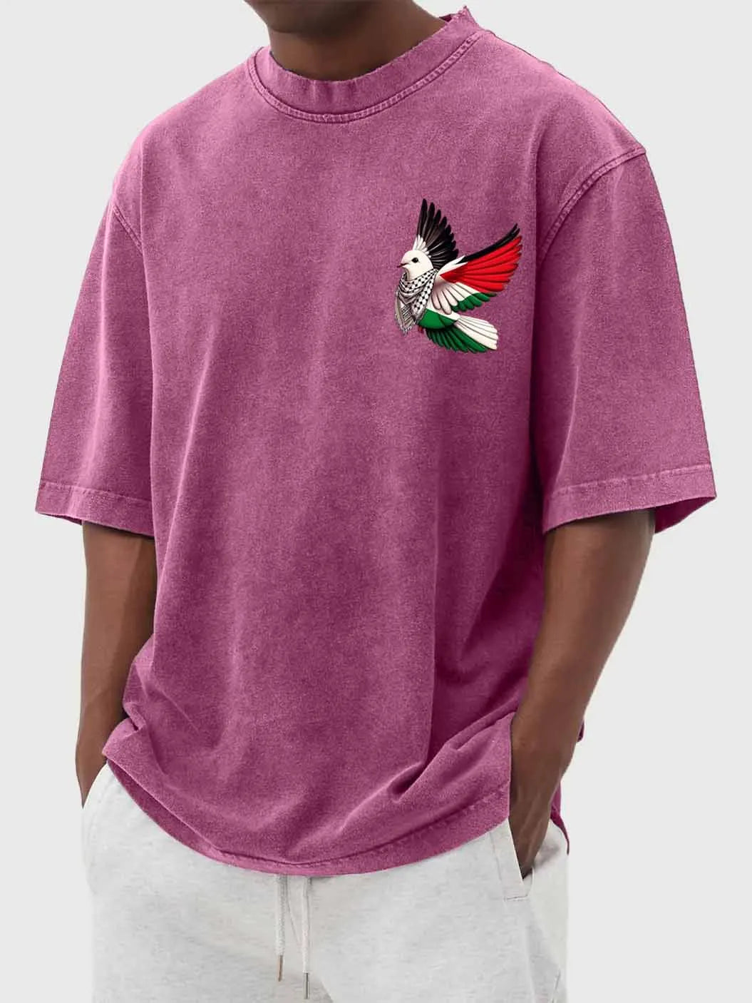 Keaton Vintage Dove Tee