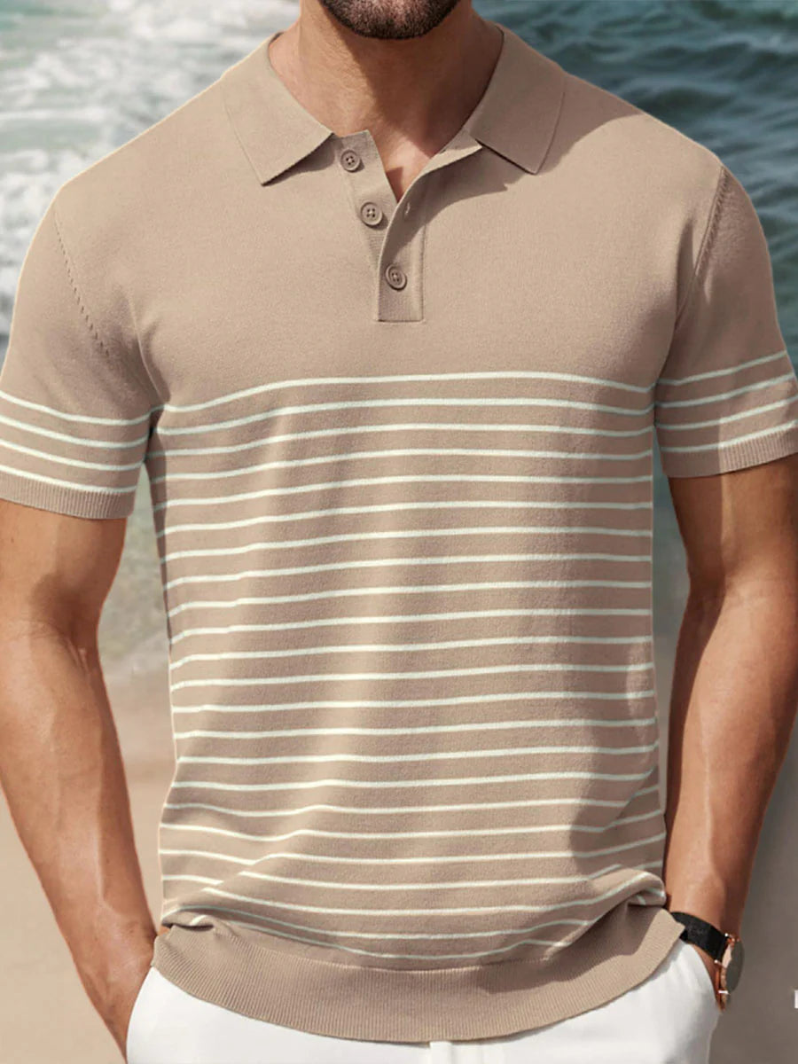 Foster Colorblock Cooling Knit Polo