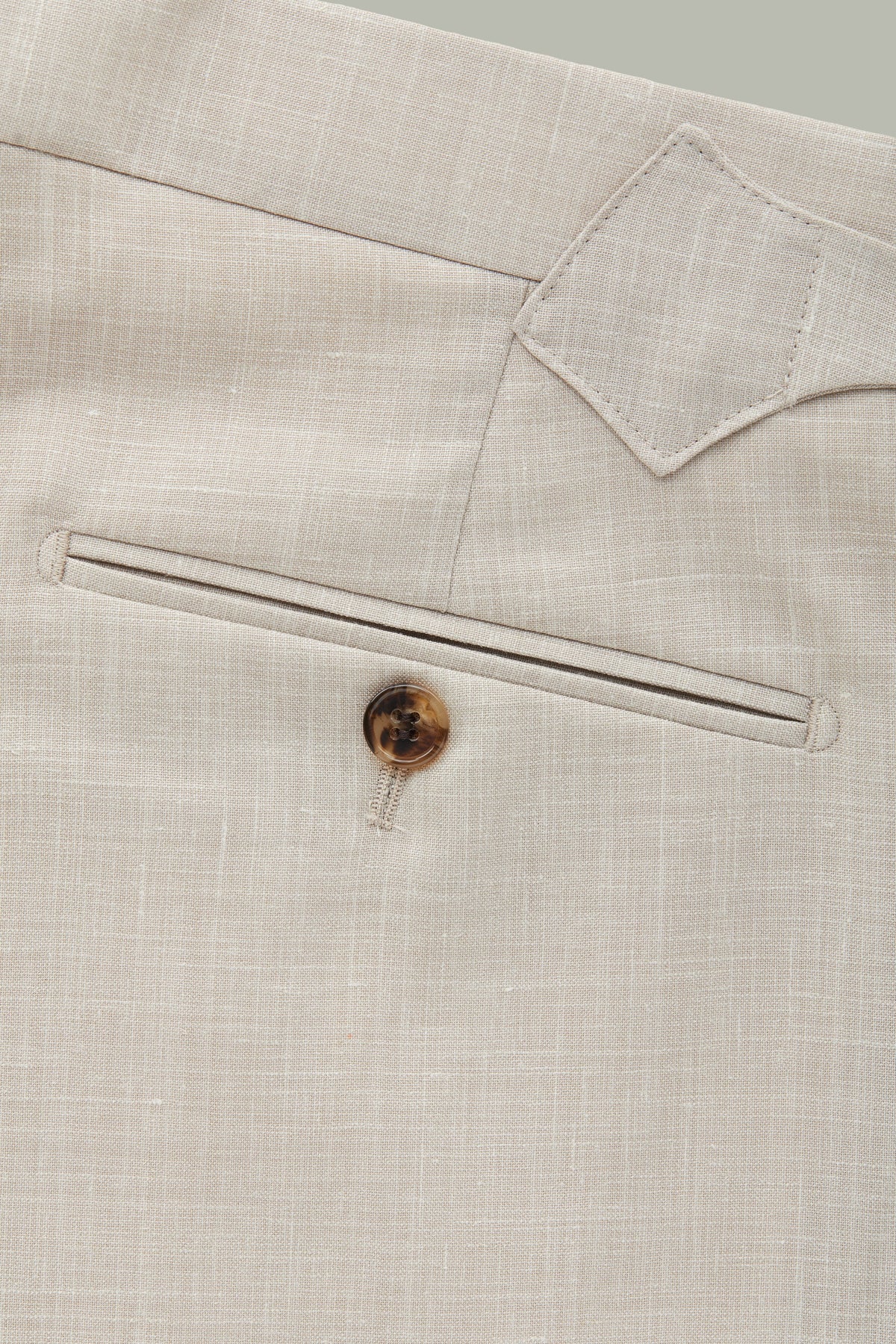 Calder Tan Pleated Wool-Blend Trousers