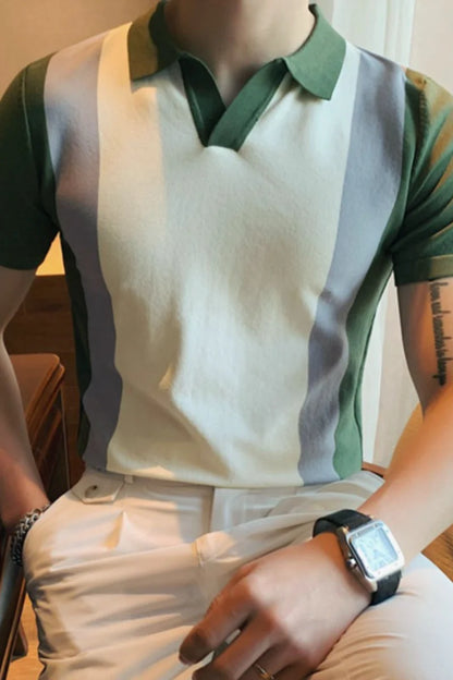Holden Colorblock Knit Polo