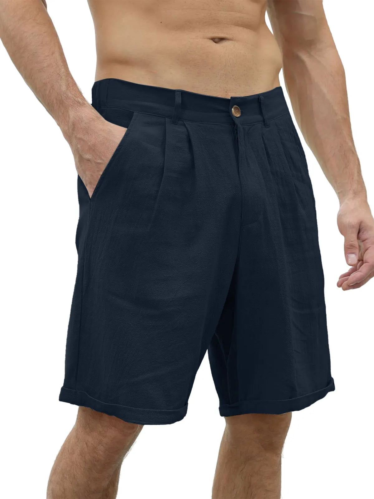 Grady Cotton-Linen Shorts