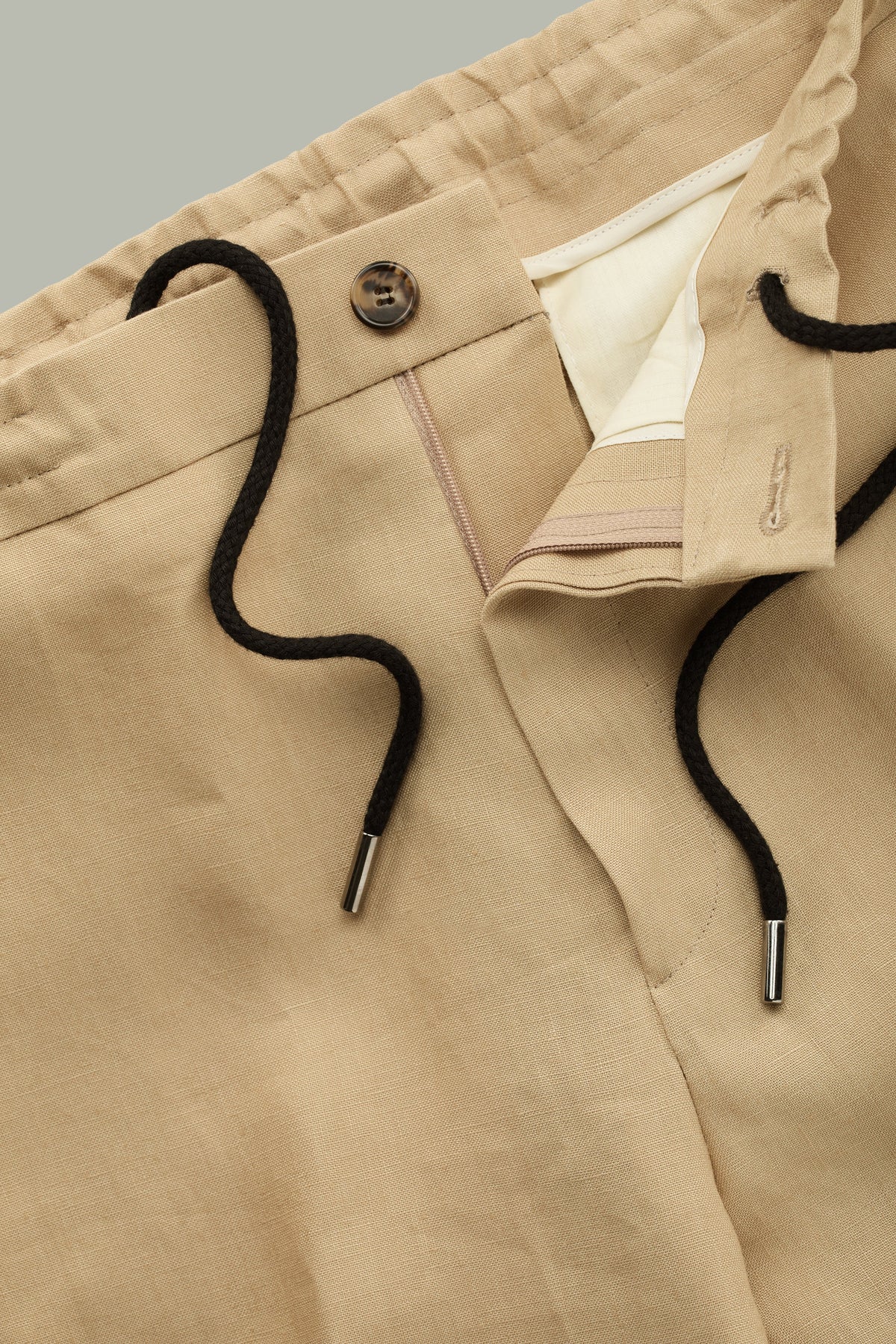 Carver Sand Linen Easy Pants
