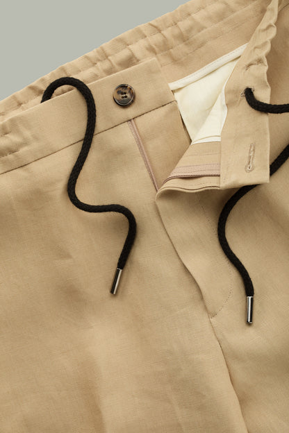Carver Sand Linen Easy Pants