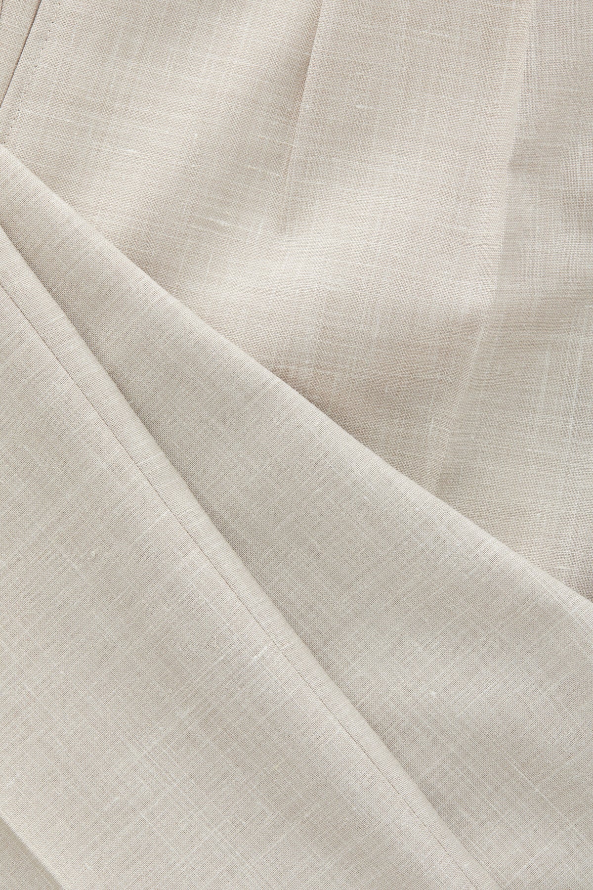 Calder Tan Pleated Wool-Blend Trousers