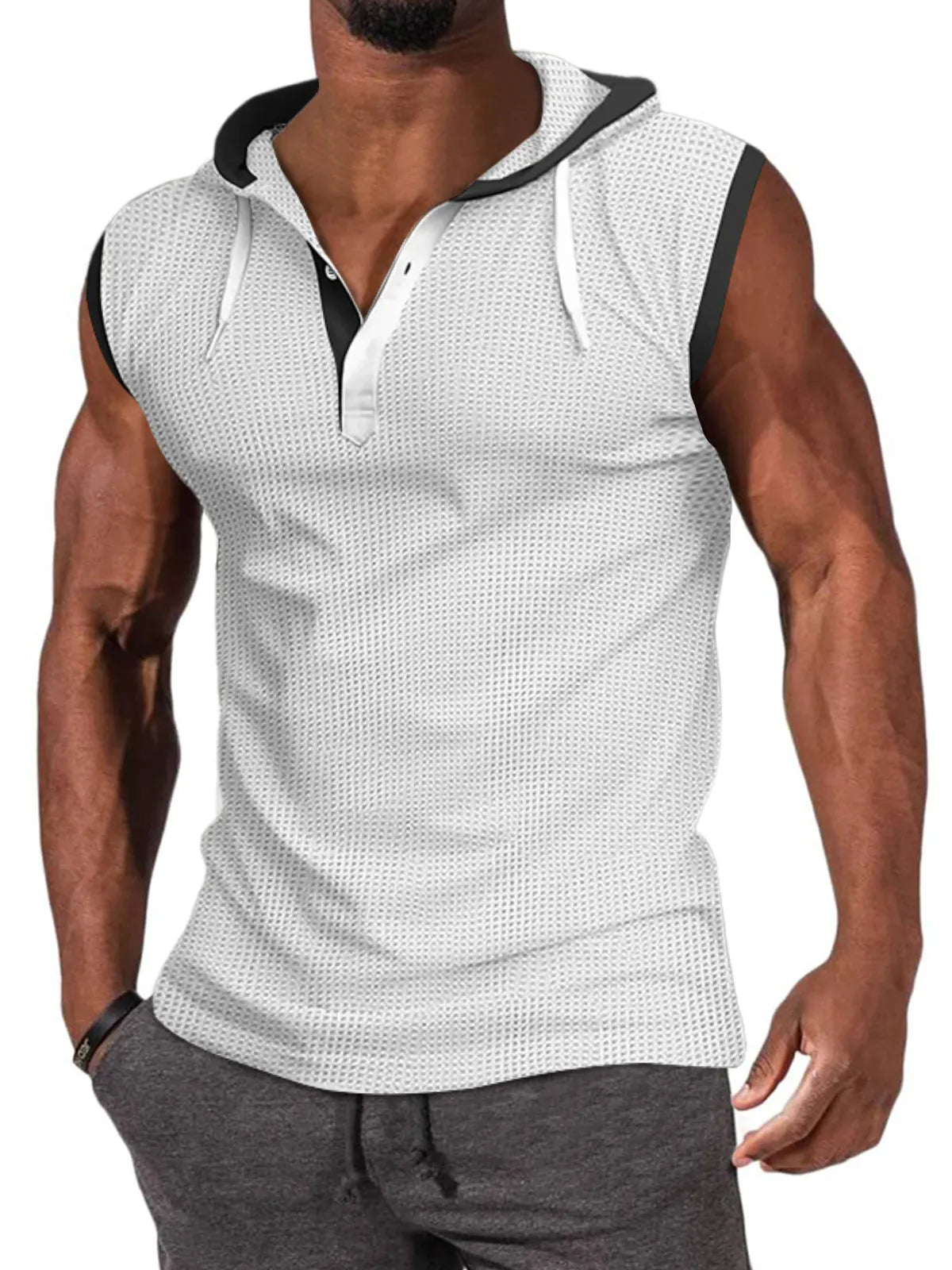 Reid Waffle Hooded Tank