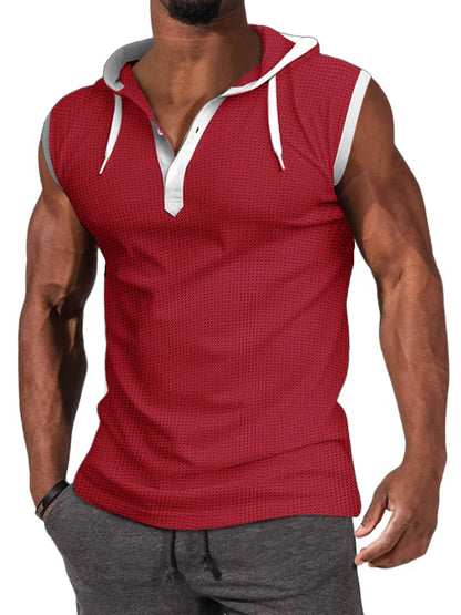 Reid Waffle Hooded Tank