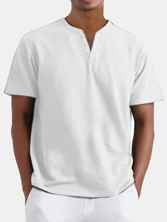 Sutton Henley Solid Tee
