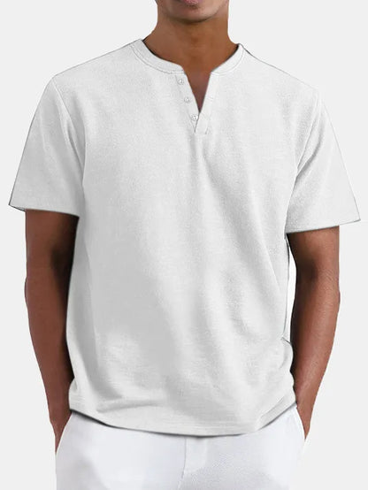 Sutton Henley Solid Tee