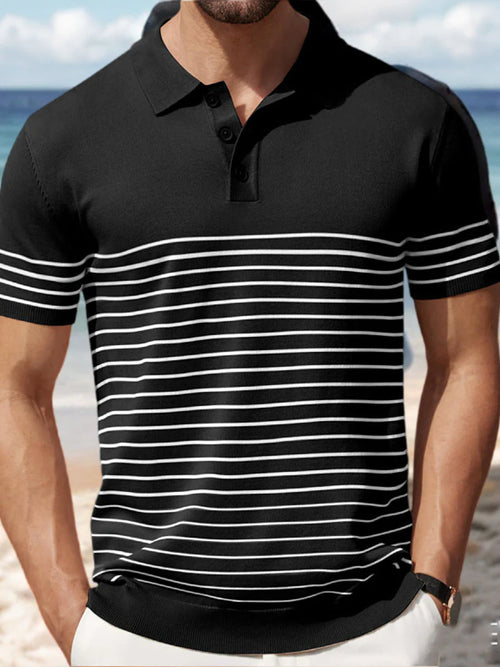 Foster Colorblock Cooling Knit Polo