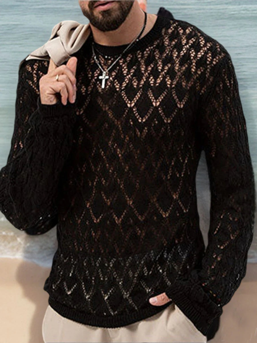 Everett Knit Long-Sleeve Shirt