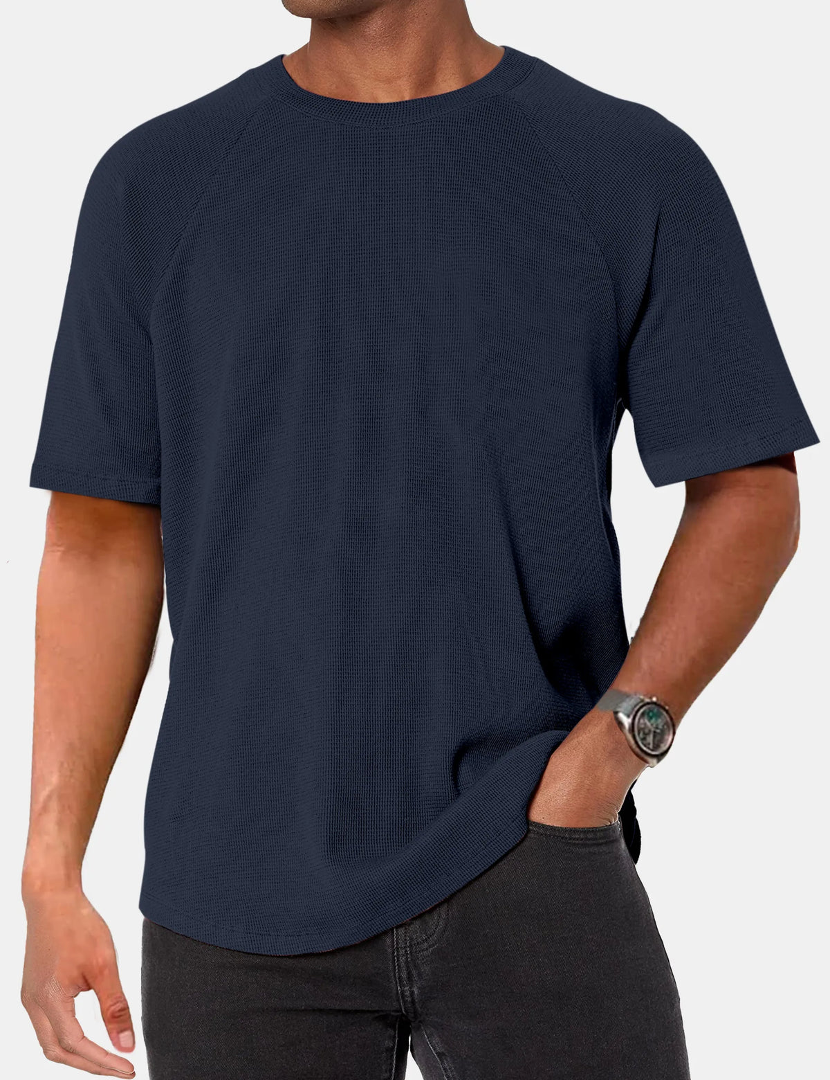 Alden Waffle Raglan Solid Tee