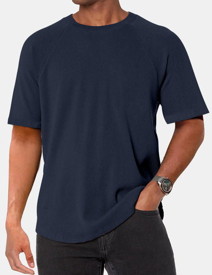 Alden Waffle Raglan Solid Tee