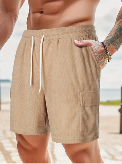 Emmett Corduroy Solid Shorts