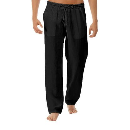 Nolan Cotton-Linen Sport Solid Pants