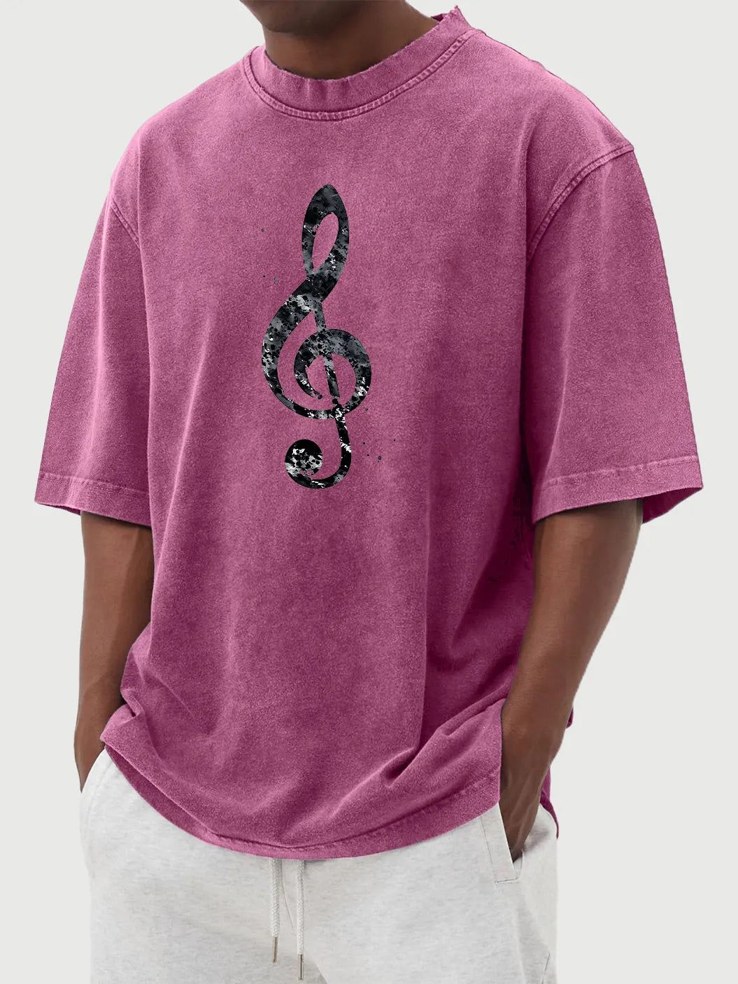 Nolan Vintage Distressed Music Note Tee