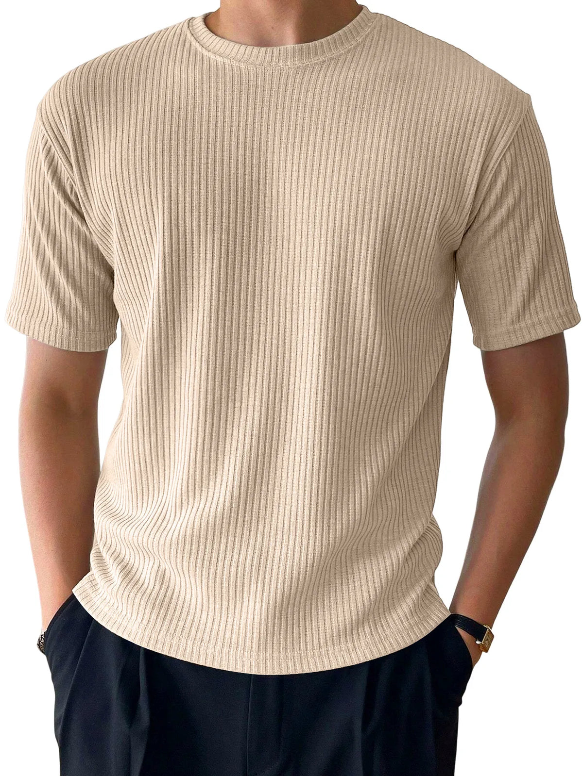 Carver Stripe Ribbed Tee