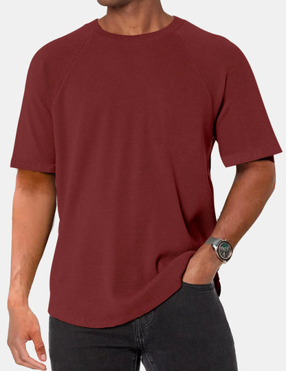 Alden Waffle Raglan Solid Tee