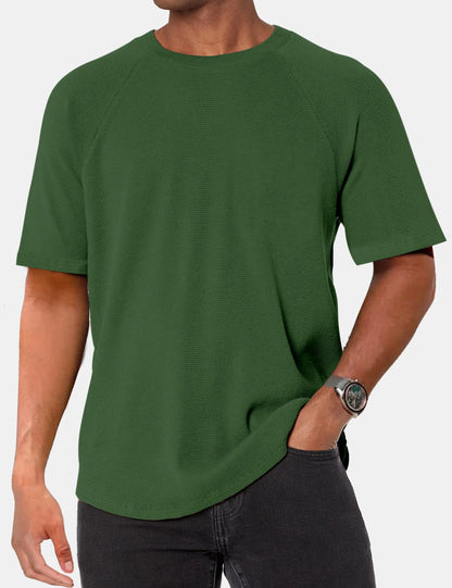 Alden Waffle Raglan Solid Tee