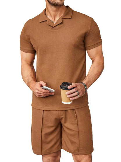 Beckett Waffle Short Two-Piece Set