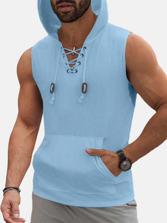 Parker Hooded Jacquard Tank