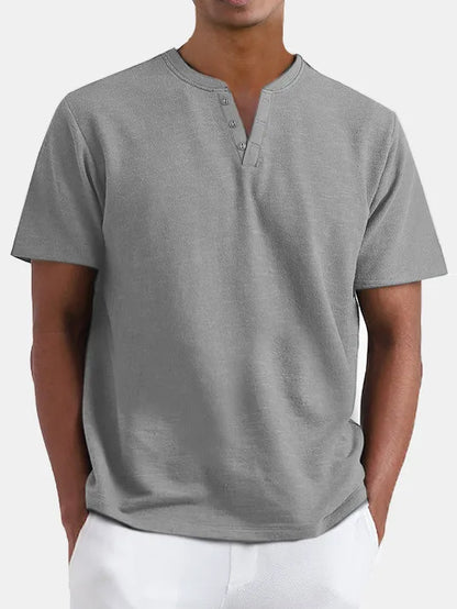 Sutton Henley Solid Tee