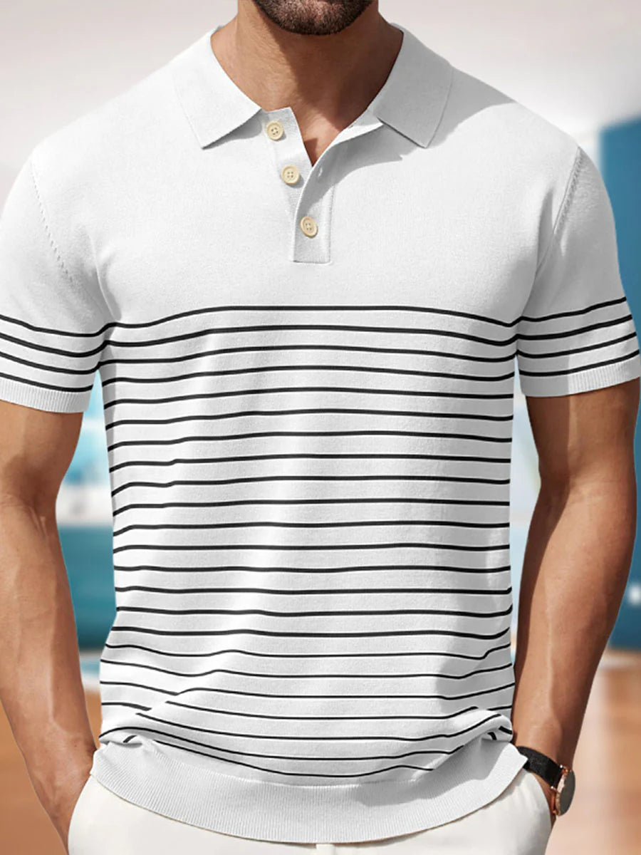 Foster Colorblock Cooling Knit Polo