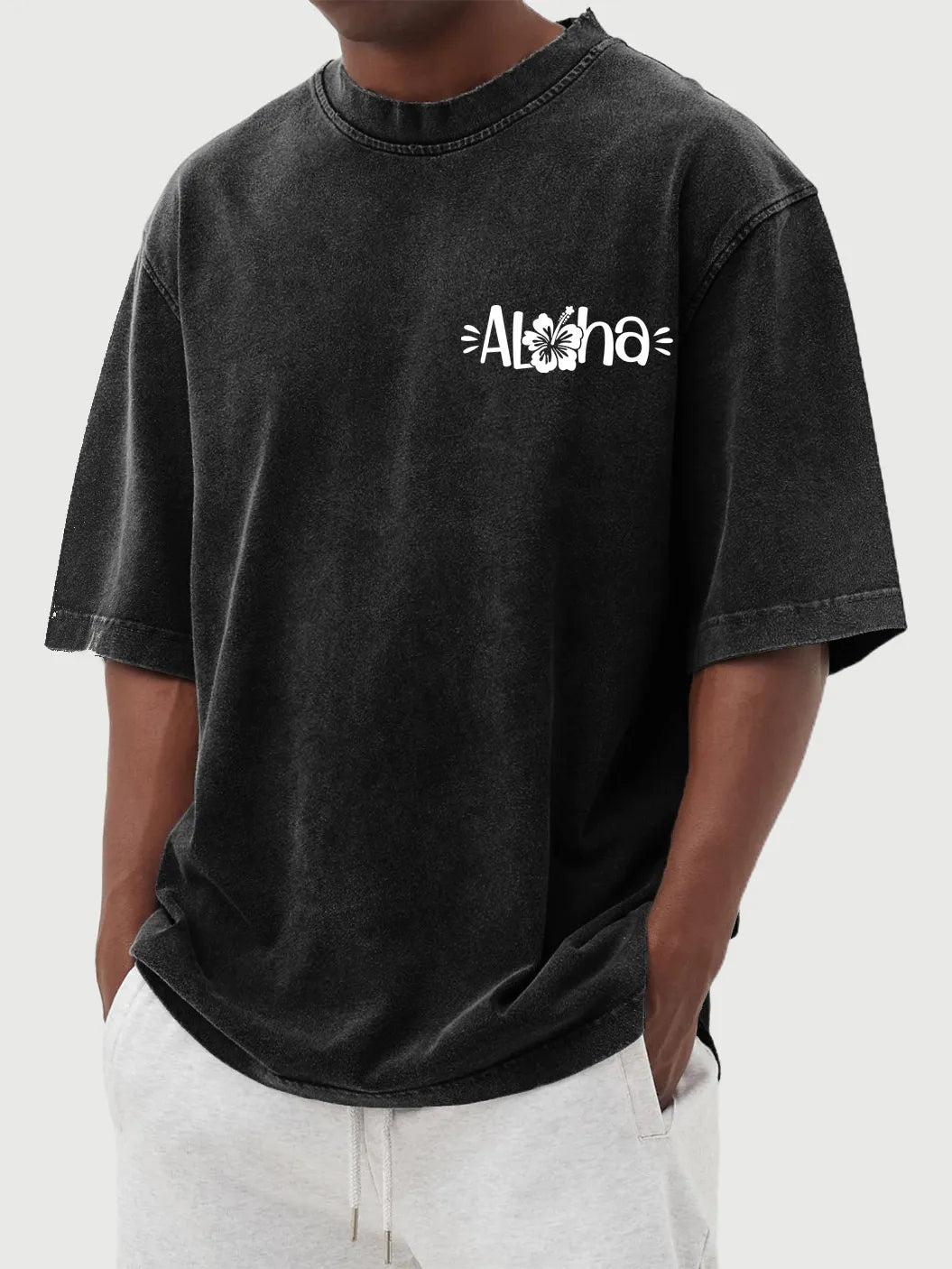 Lennox Vintage Hibiscus Cotton Tee