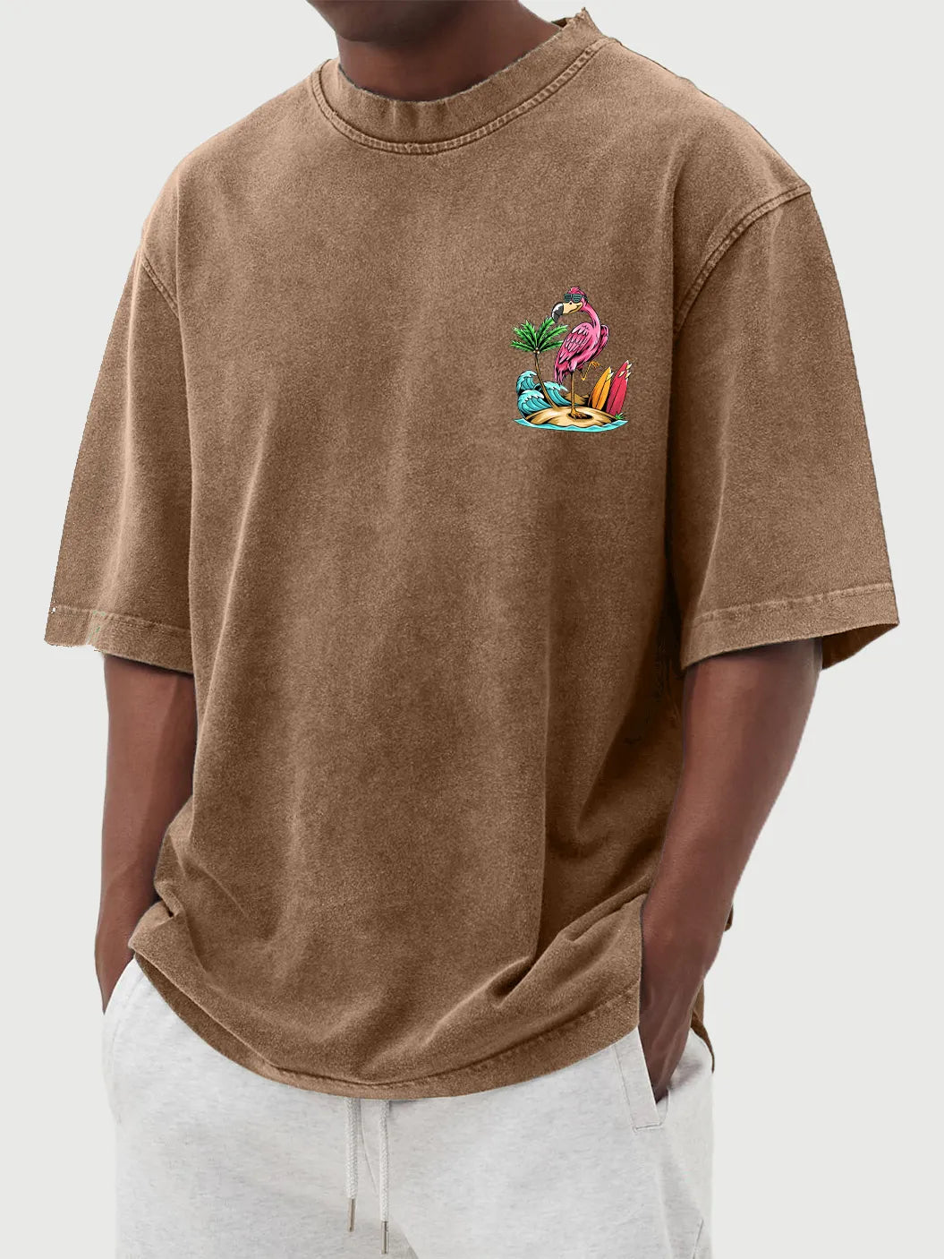 Rhodes Vintage Flamingo Tee