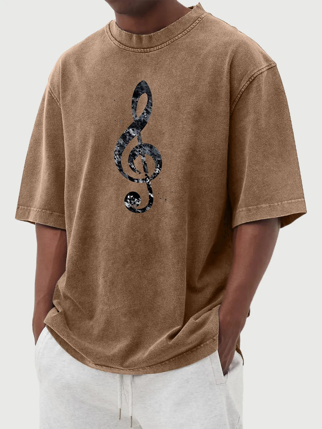Nolan Vintage Distressed Music Note Tee