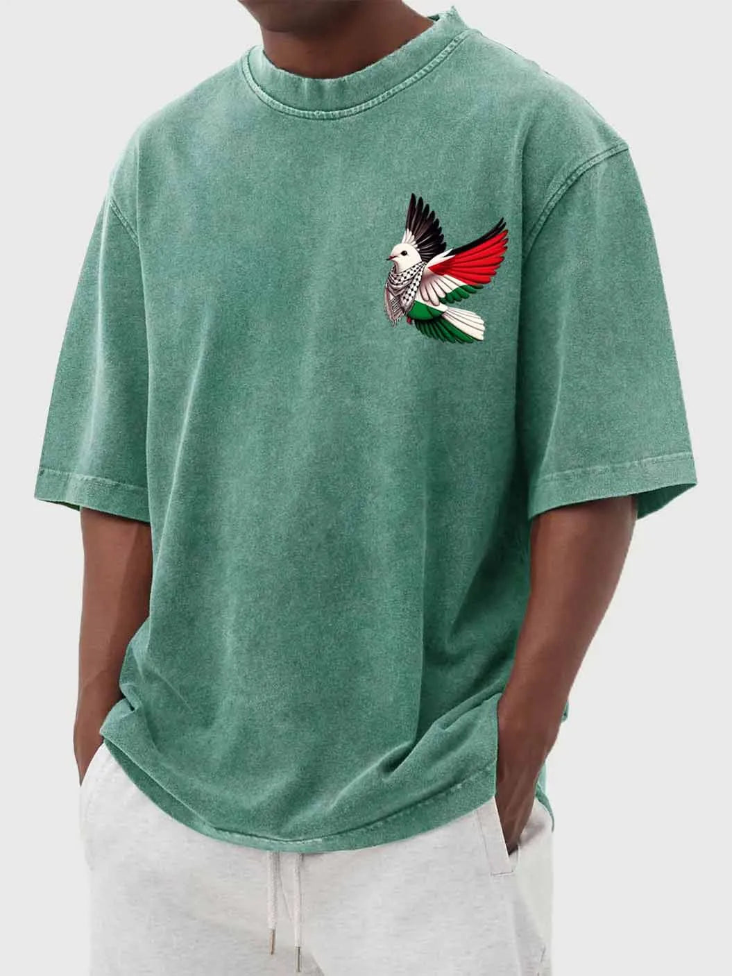Keaton Vintage Dove Tee