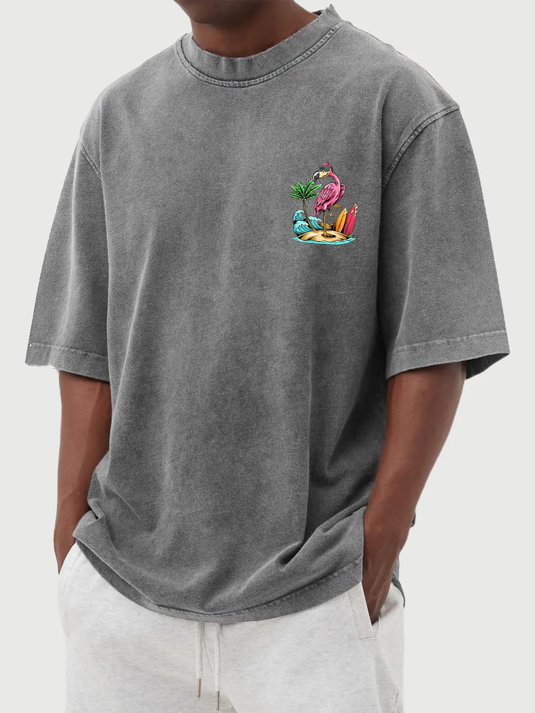 Rhodes Vintage Flamingo Tee