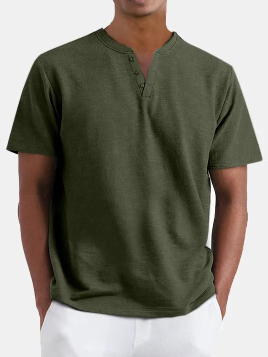 Sutton Henley Solid Tee