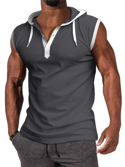 Reid Waffle Hooded Tank