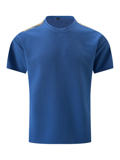 Merritt Colorblock Waffle Solid Tee
