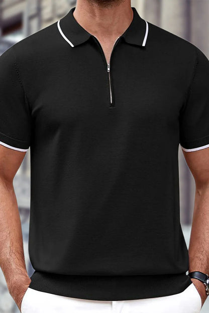 Ellis Knit Zip Polo