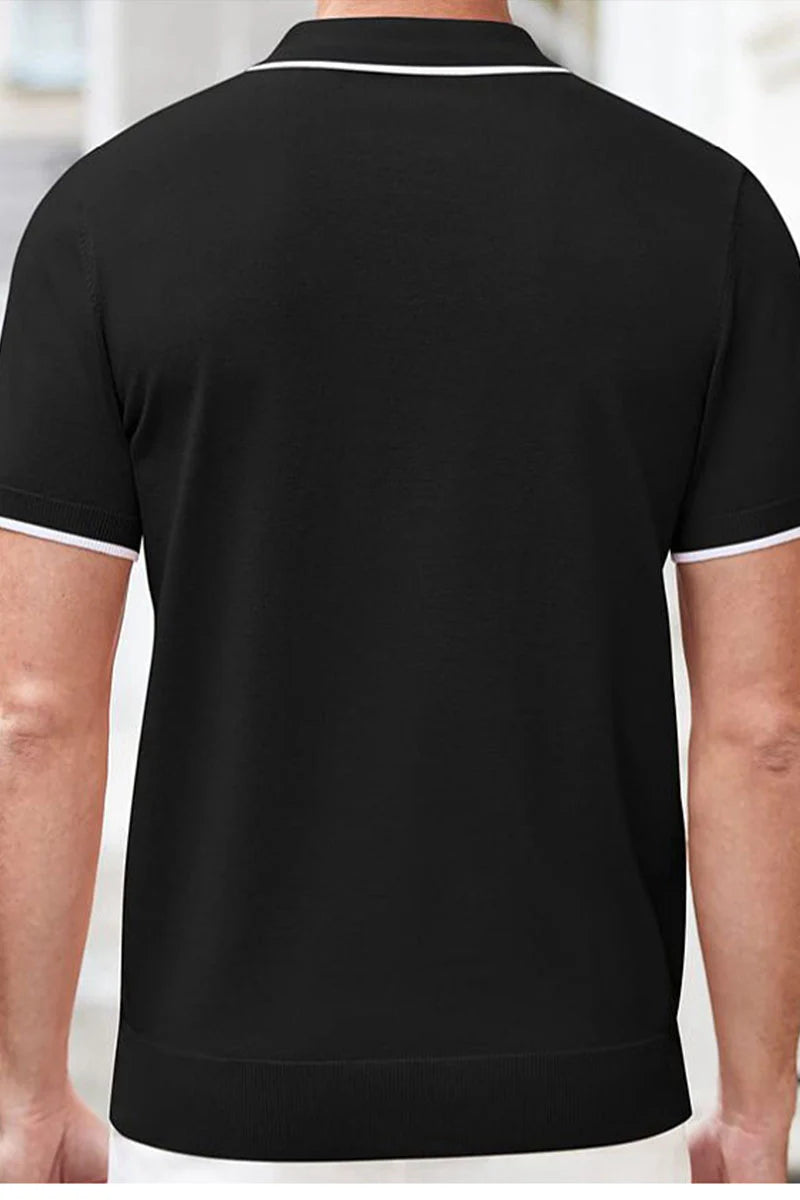 Ellis Knit Zip Polo