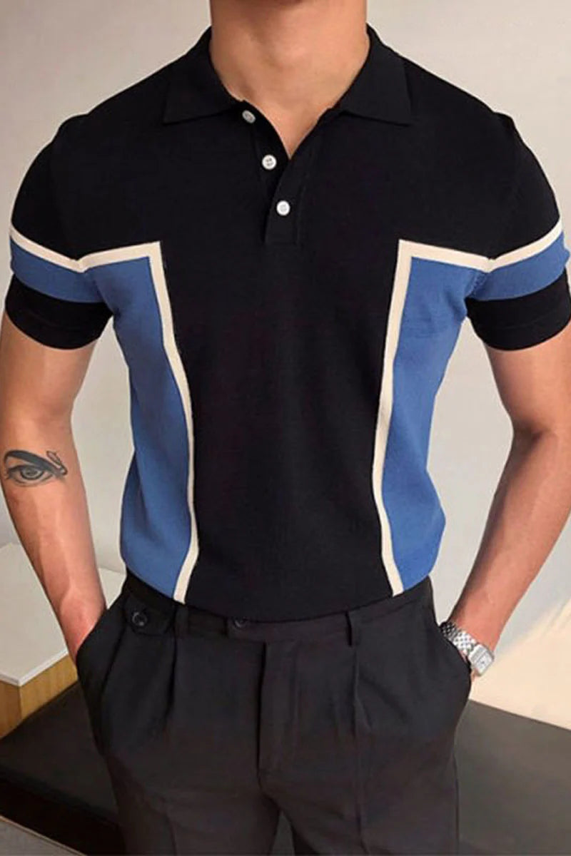 Keaton Colorblock Knit Polo