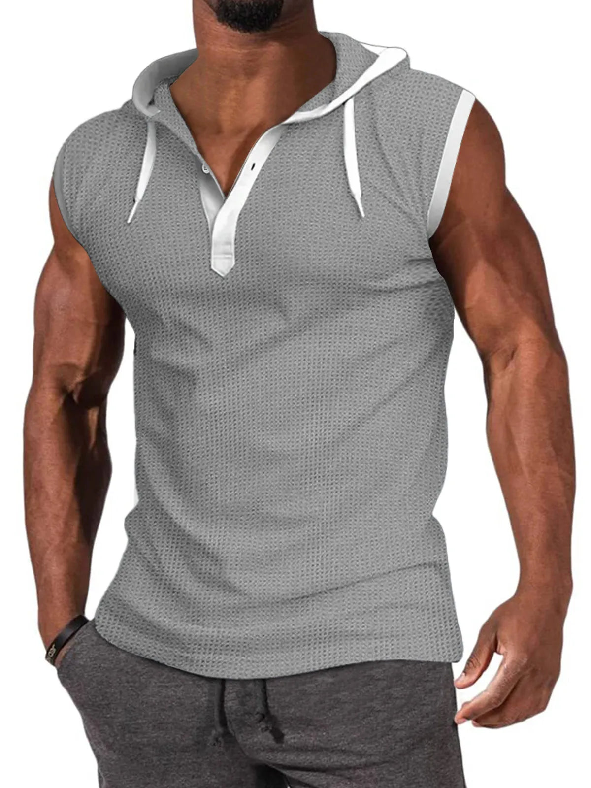 Reid Waffle Hooded Tank