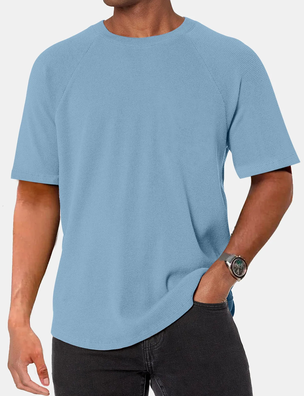 Alden Waffle Raglan Solid Tee