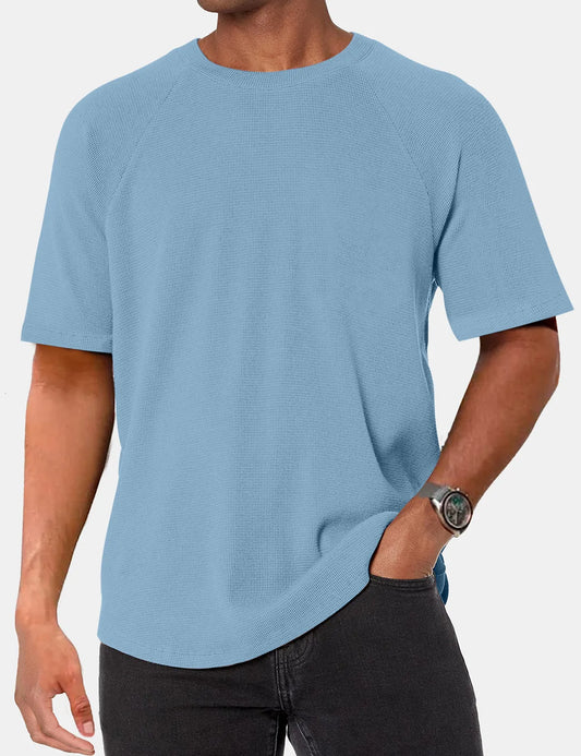 Alden Waffle Raglan Solid Tee