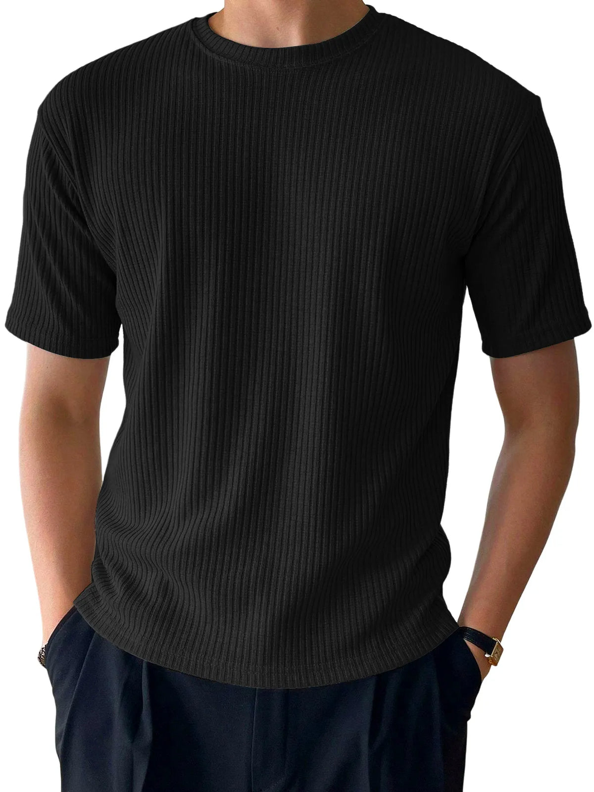 Carver Stripe Ribbed Tee