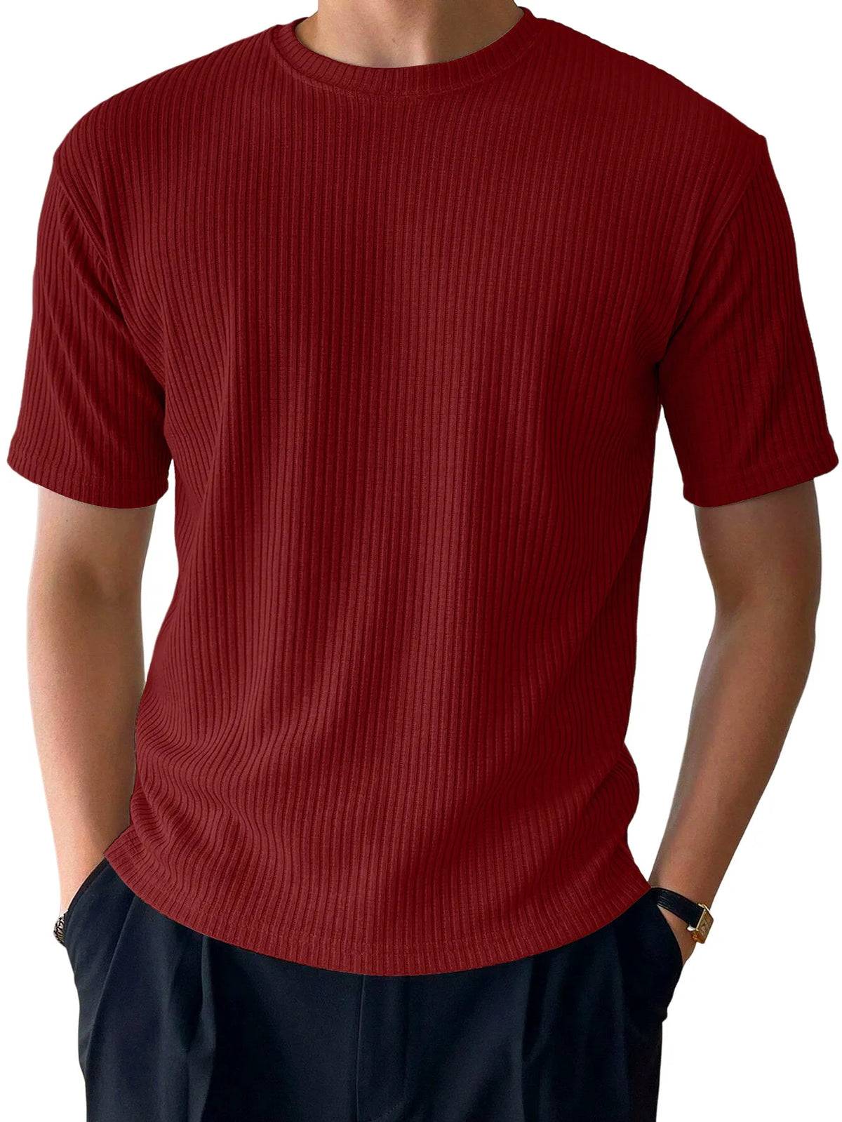 Carver Stripe Ribbed Tee