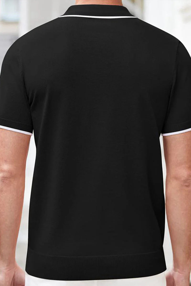 Ellis Knit Zip Polo