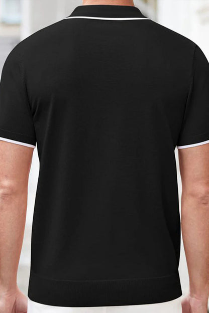 Ellis Knit Zip Polo