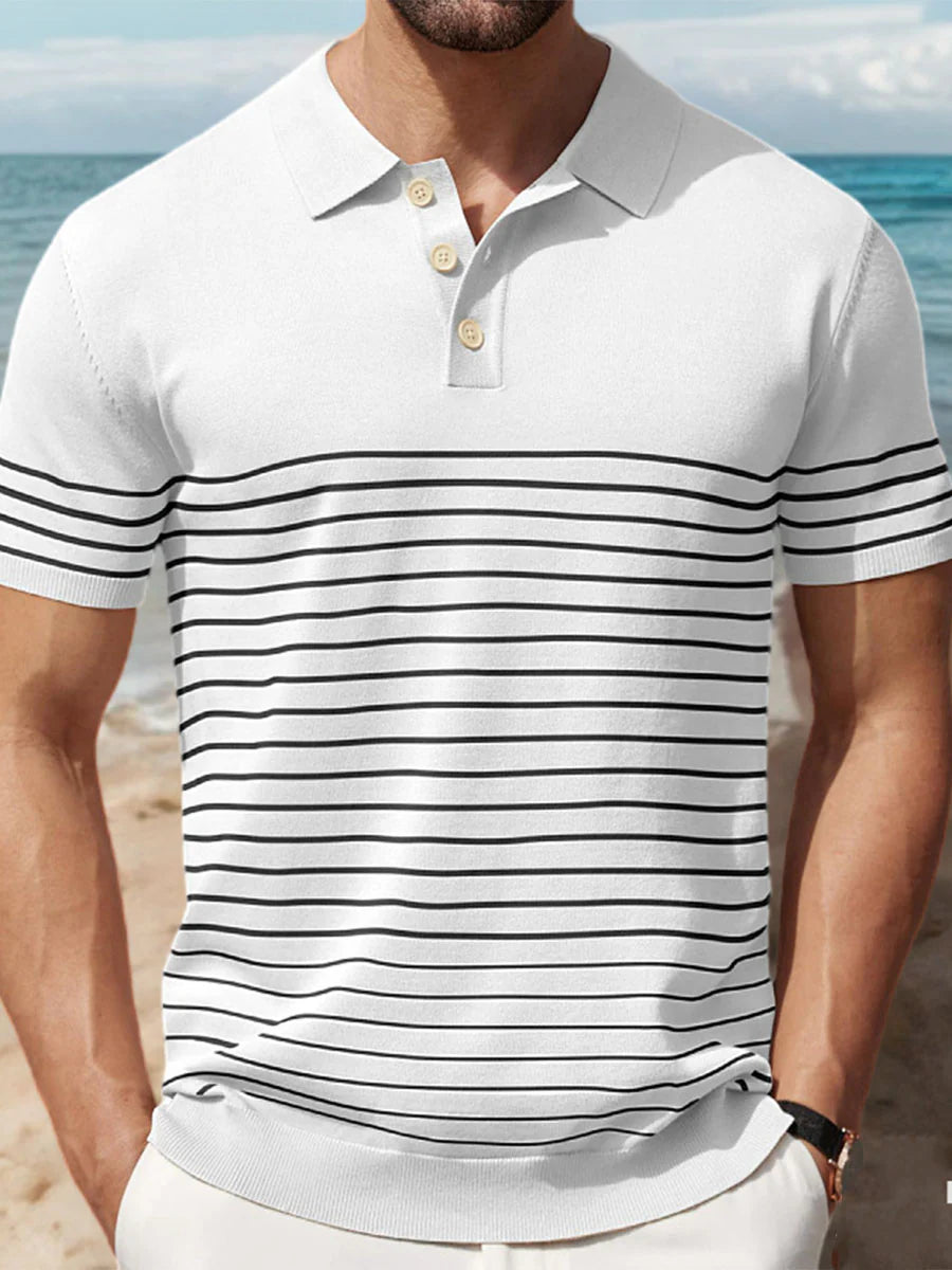 Foster Colorblock Cooling Knit Polo