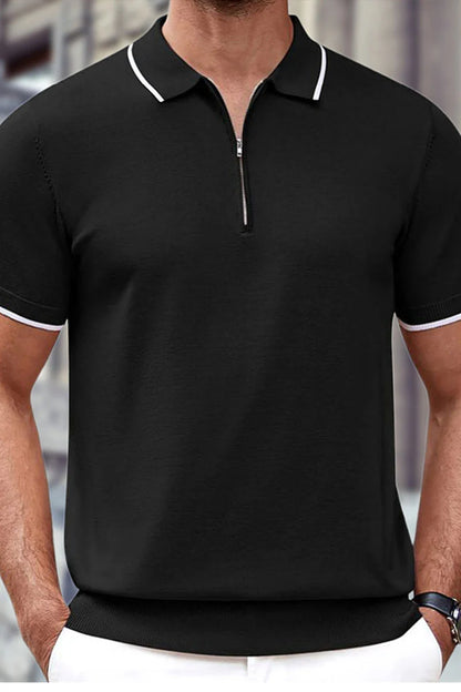 Ellis Knit Zip Polo