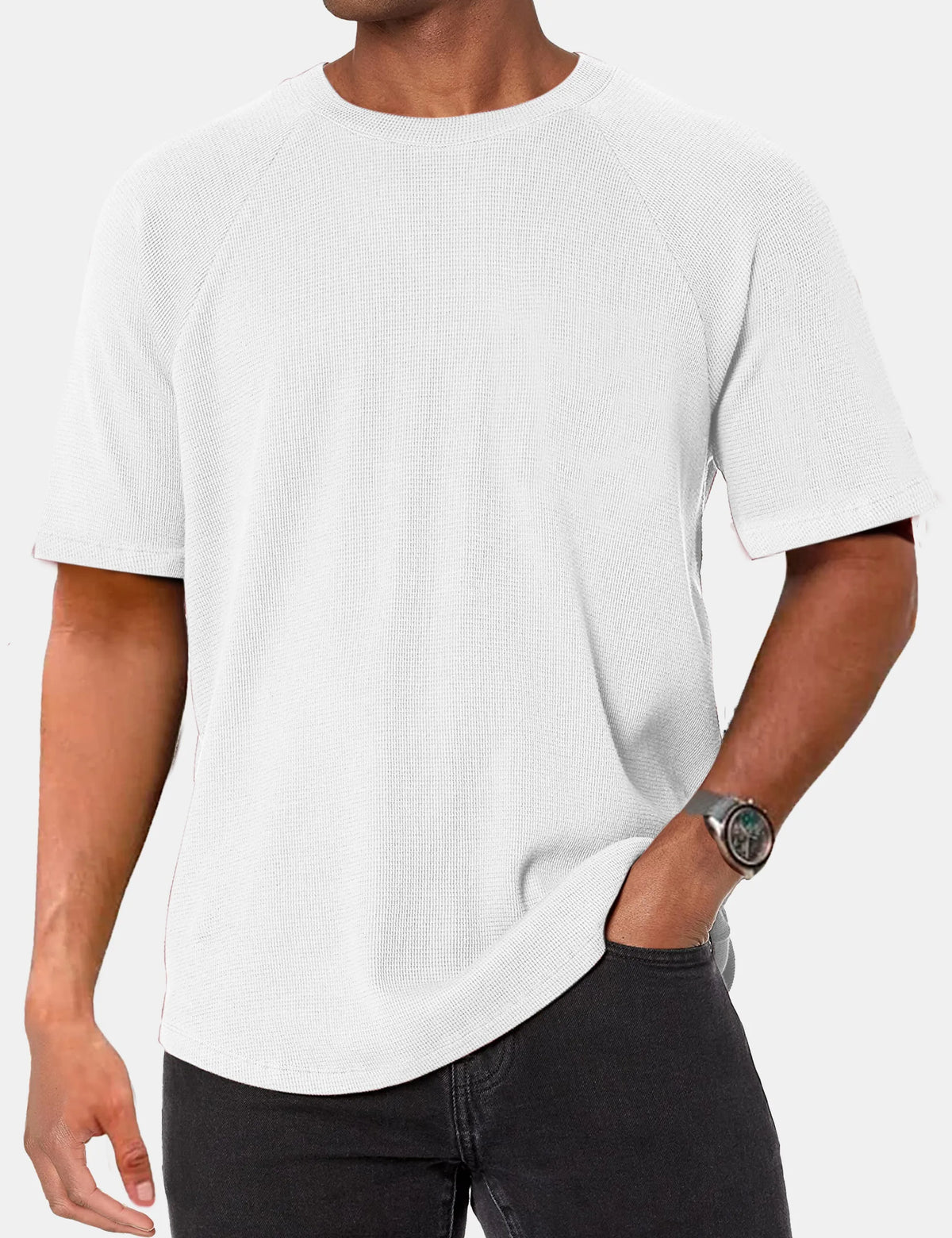 Alden Waffle Raglan Solid Tee