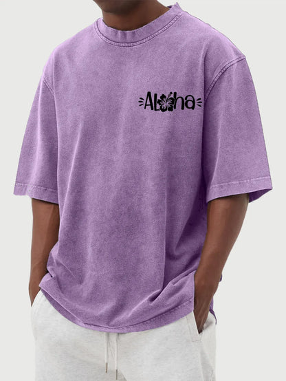 Lennox Vintage Hibiscus Cotton Tee