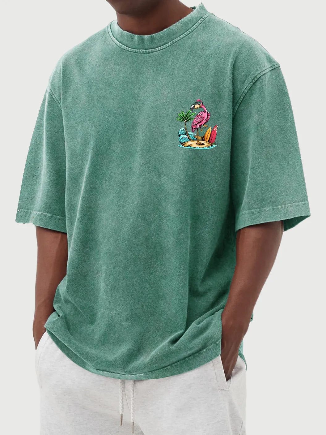 Rhodes Vintage Flamingo Tee