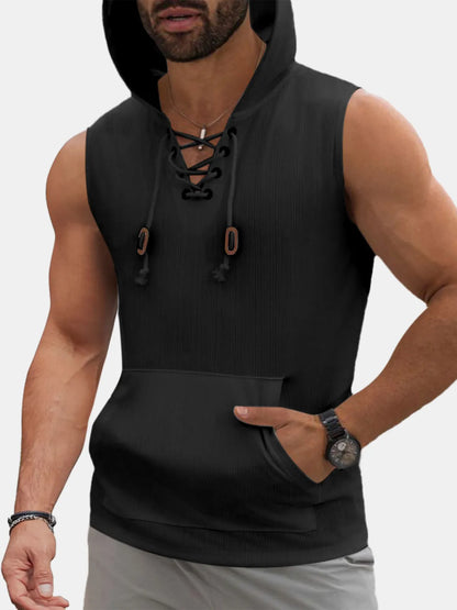 Parker Hooded Jacquard Tank